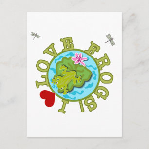 I Love Frogs Tshirts and Gifts Postcard