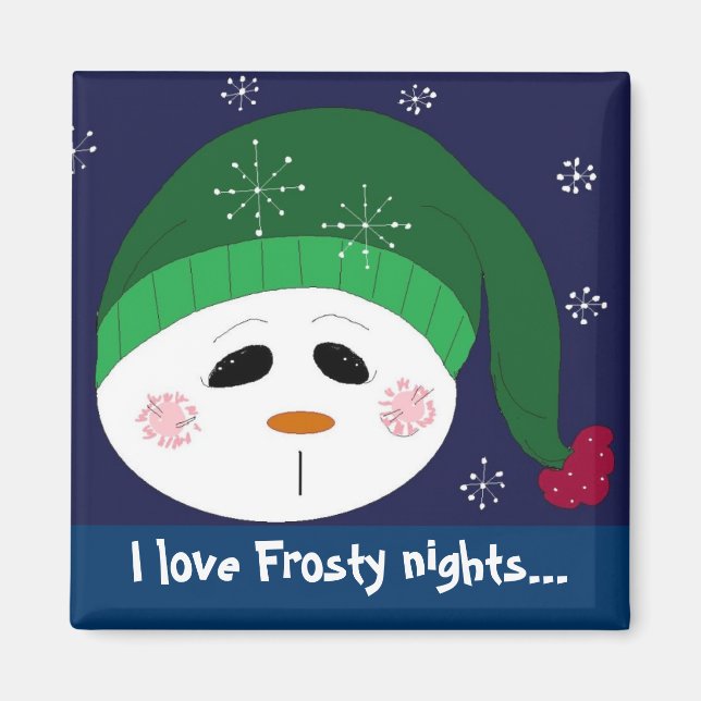 I love Frosty Nights Magnet (Front)