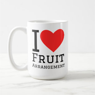 I love fruit arrangement coffee mug