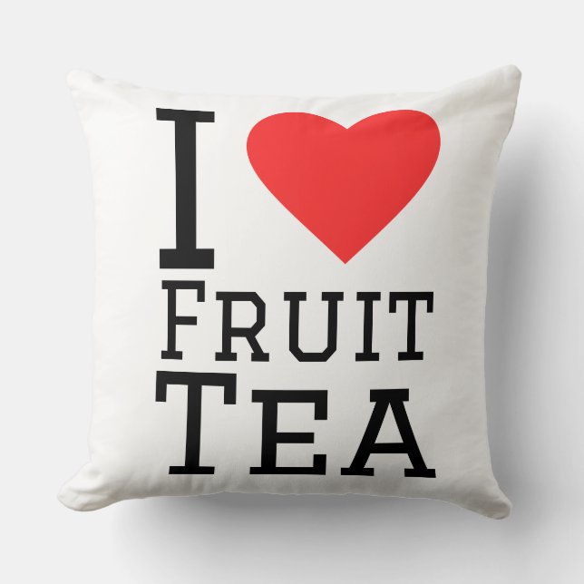 I love fruit tea  cushion (Front)