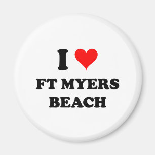 I Love Ft Myers Beach Florida Magnet