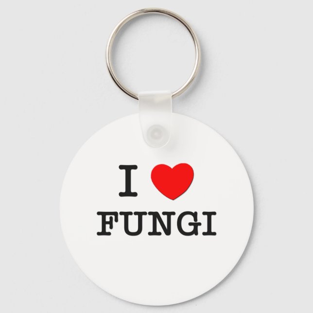 I Love Fungi Key Ring (Front)
