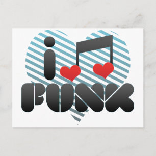 I Love Funk Postcard