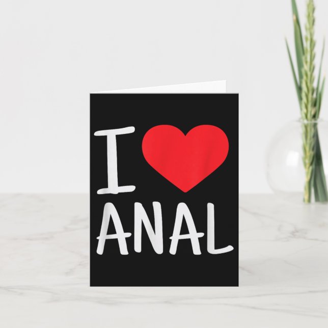 I Love Funny Butt  Card (Front)