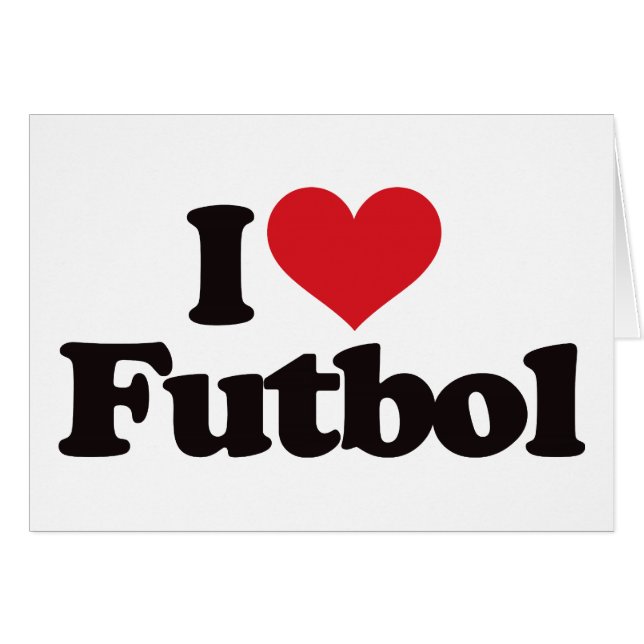 I Love Futbol (Front Horizontal)