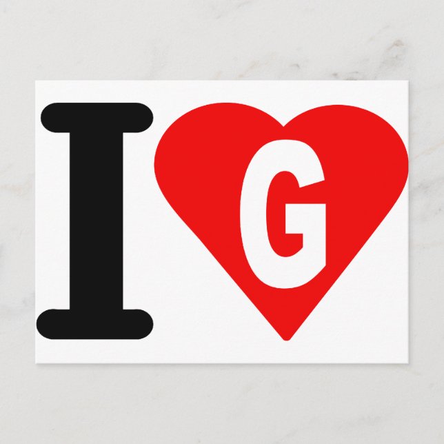 i-love-g. postcard (Front)