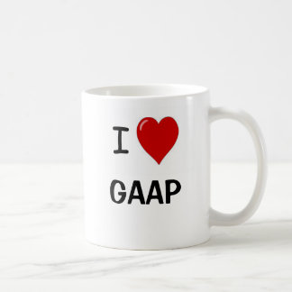 I Love GAAP - I Heart GAAP - Funny GAAP Coffee Mug