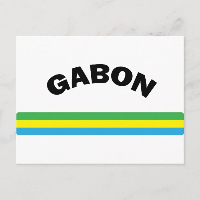 I Love Gabon Postcard (Front)
