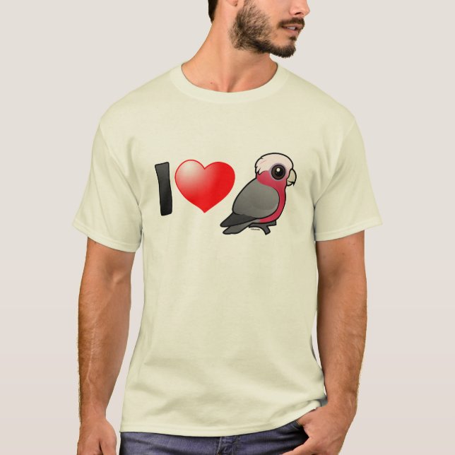 I Love Galahs (crest down) T-Shirt (Front)