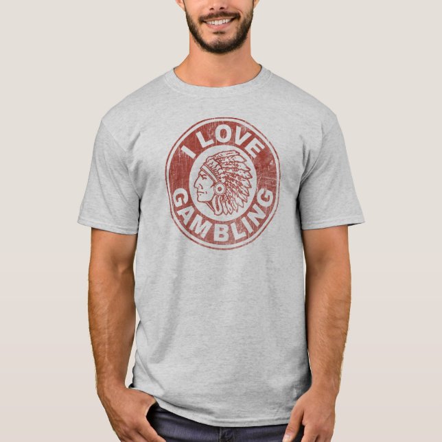 I Love Gambling T-Shirt (Front)