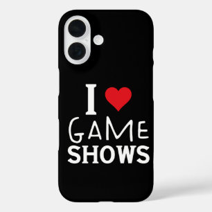 I Love Game Shows, Funny Saying Game Shows Lover iPhone 16 Case