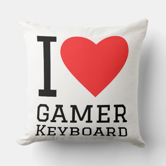 I love gamer keyboard cushion (Front)