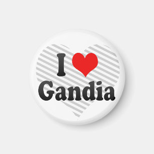 I Love Gandia, Spain Magnet