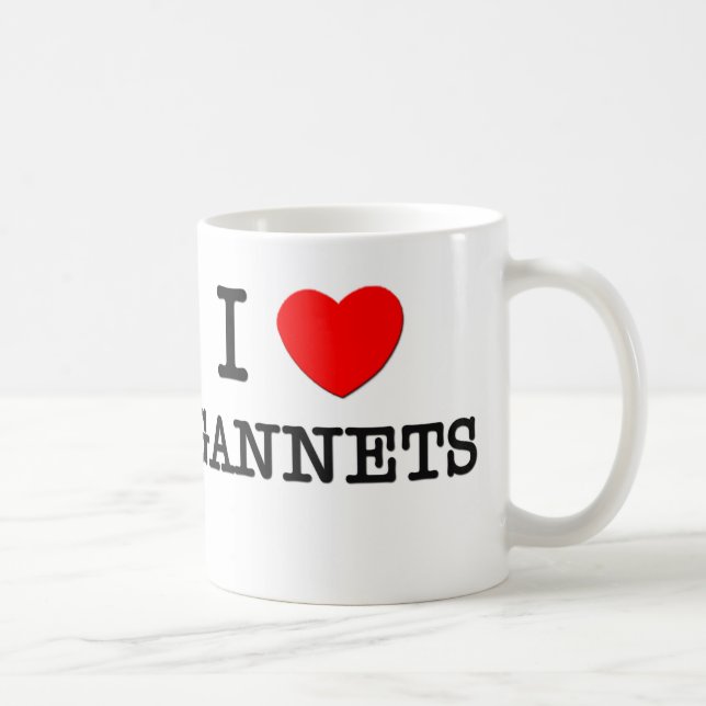 I Love Gannets Coffee Mug (Right)