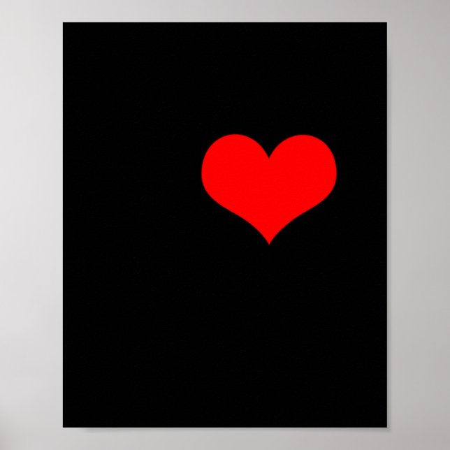 I Love Garage Doors Christmas Red Heart Funny Gift Poster (Front)