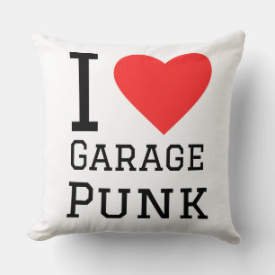 I love garage punk square sticker cushion