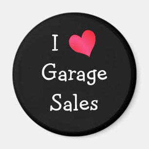 I Love Garage Sales Magnet