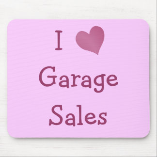 I Love Garage Sales Mouse Mat