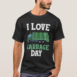 I Love Garbage Day Recycling Trash Truck Kid Boy G T-Shirt