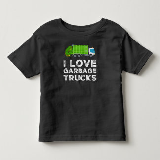 I Love Garbage Truck For Kids Toddler Long Sleeve T-Shirt