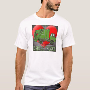 I Love Garbage Truck Greens Mens T-Shirt