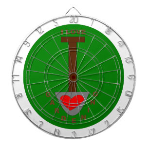 I Love Gardening Dart Board