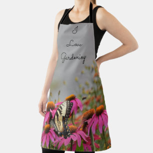 I love Gardening- Floral and Butterfly II Apron