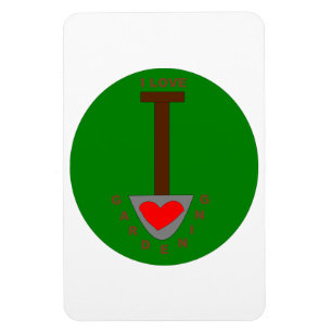 I Love Gardening Magnet