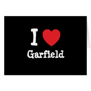 I love Garfield heart custom personalised
