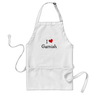 I Love Garnish Standard Apron