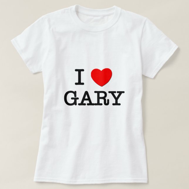 I Love Gary T-Shirt (Design Front)