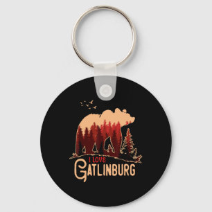 I Love Gatlinburg Tennessee  Key Ring