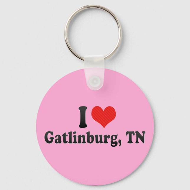 I Love Gatlinburg, TN Key Ring (Front)
