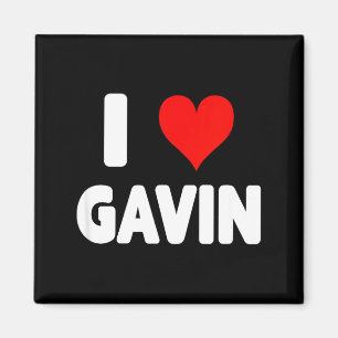 I Love Gavin - Heart Magnet