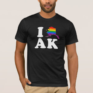 I LOVE GAY ALASKA - WHITE -.png T-Shirt