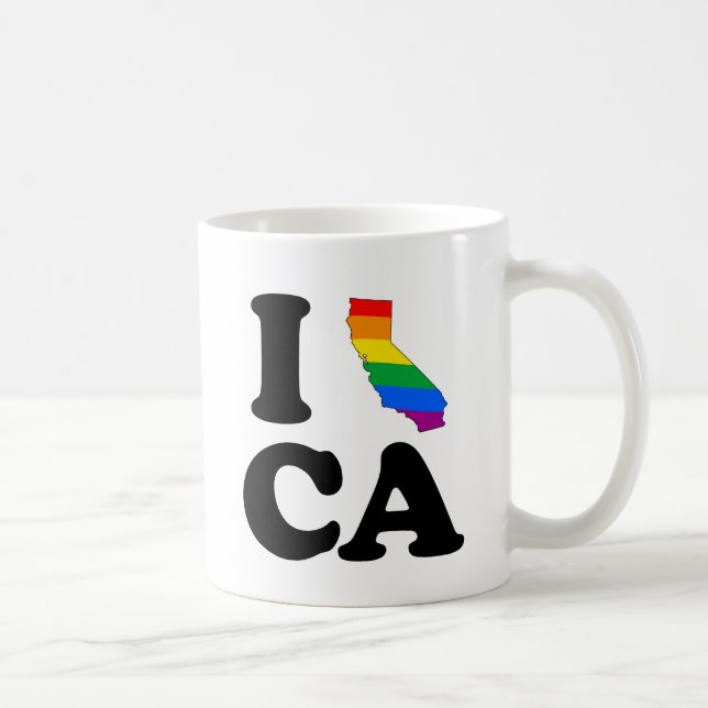 I LOVE GAY CALIFORNIA COFFEE MUG (Right)