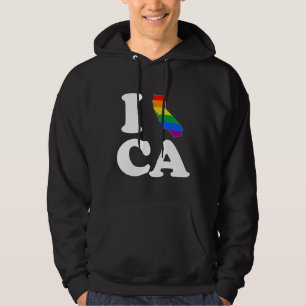 I LOVE GAY CALIFORNIA - WHITE -.png Hoodie