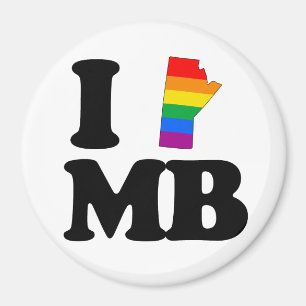 I LOVE GAY MANITOBA -.png Magnet
