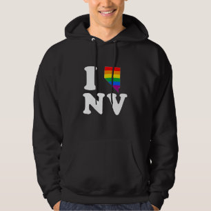 I LOVE GAY NEVADA - WHITE -.png Hoodie
