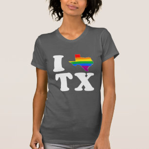 I LOVE GAY TEXAS -- WHITE -.png T-Shirt