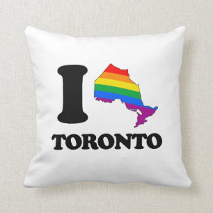 I LOVE GAY TORONTO -.png Cushion