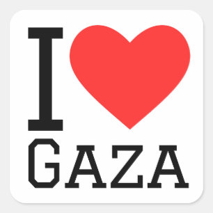 I love gaza square sticker