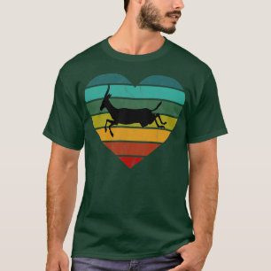 I Love Gazelles Springbok Retro Heart T-Shirt