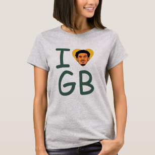 I LOVE GB , Jordan Love Football  T-Shirt