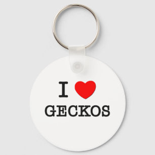 I Love GECKOS Key Ring