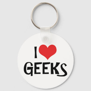 I Love Geeks Keychain