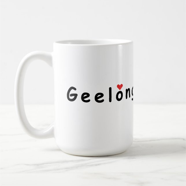 I love Geelong Australia Coffee Mug (Left)