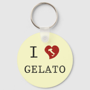 I Love Gelato Key Ring