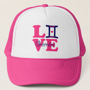 ♊★😍I Love Gemini-Best-Zodiac Sign Basic Stylish Trucker Hat