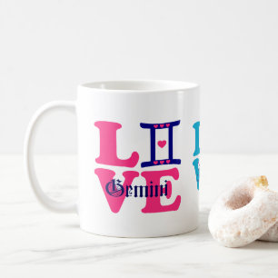 ♊★😍I Love Gemini-Best-Zodiac Sign Classic Coffee Mug